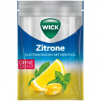 WICK Hustenbonbons Zitrone & Menthol ohne Zucker (72 g)